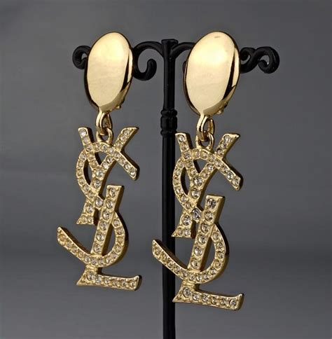 ysl earrings logo fake|ysl lipstick earrings.